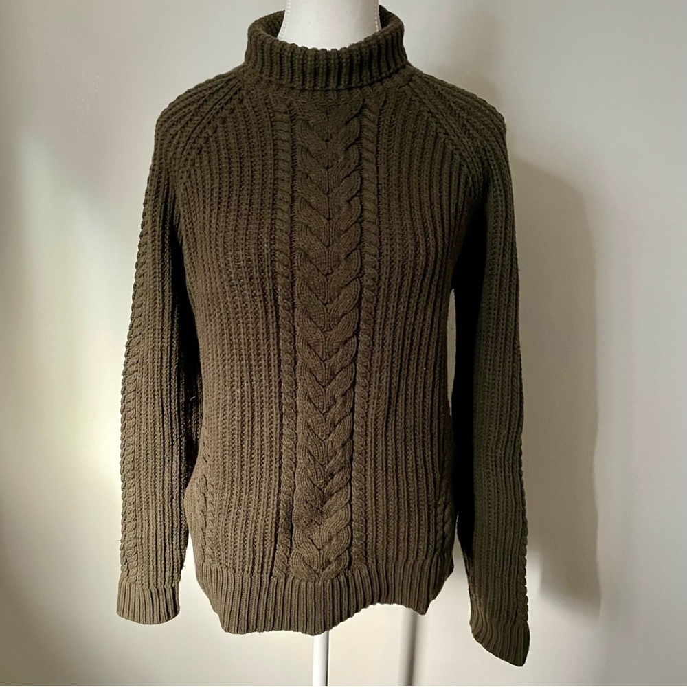 Lululemon Bring The Cozy Turtleneck Dark Olive Size 4 - Picture 6 of 11